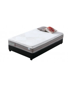Matelas à ressort ensaché + Mousse haute densité 25cm Modèle PLATIN...