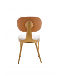 Chaise Moderne Alex - Assise en Tissu avec Pieds en Acier Inoxydable