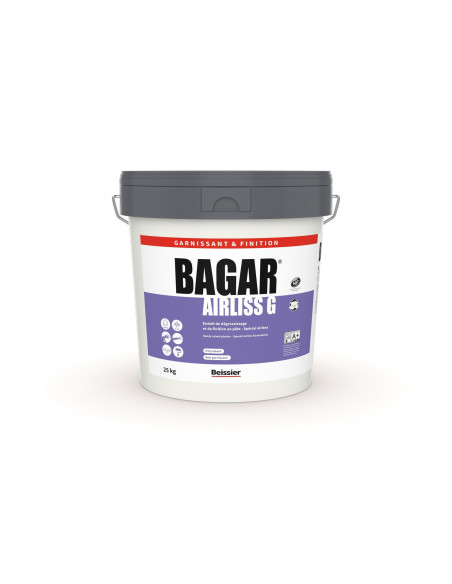 Enduit garnissant en pâte airless intérieur 25 kg - Airliss G BAGAR