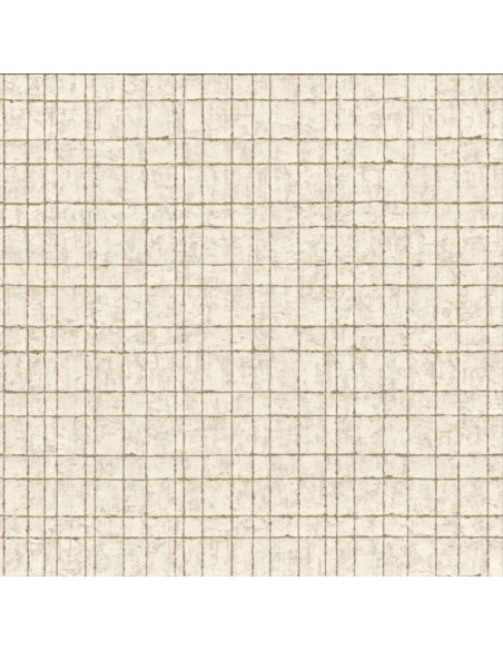 Papier Peint Effet Grille Texturée - Style Industriel Moderne, 53 cm x 10,05 m