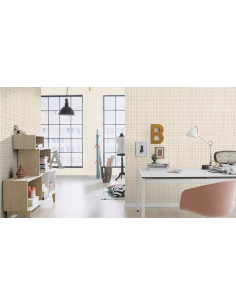 Papier Peint Effet Grille Texturée - Style Industriel Moderne, 53 cm x 10,05 m