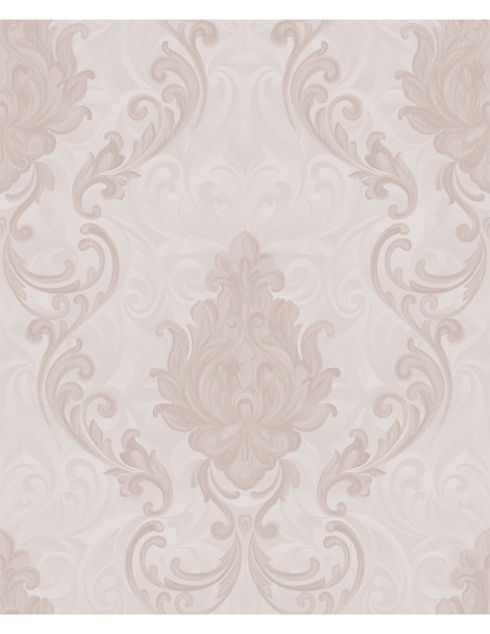 Papier Peint Baroque Beige Classique - Grande Largeur, 106 cm x 10,05 m