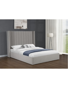 Lit Coffre Perrin en Tissu - Élégance et Rangement Pratique