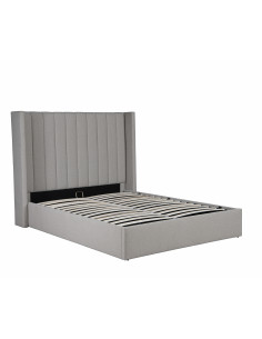 Lit Coffre Perrin en Tissu - Élégance et Rangement Pratique