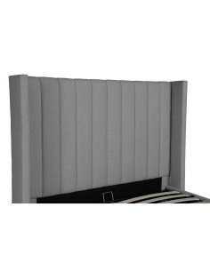 Lit Coffre Perrin en Tissu - Élégance et Rangement Pratique