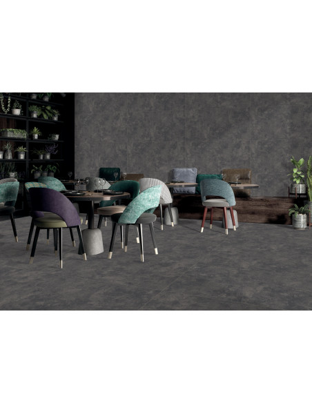 Carrelage effet mat 60x120 cm modèle ATTIC NERO