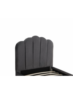 Lit Design avec sommier - Modèle Tiphanie Luxury Design Bed couleur gris