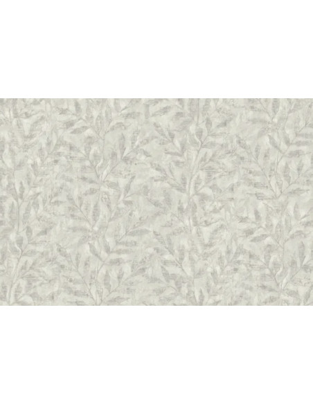 Rasch Papier peint 977028 - Papier peint intissé avec motif structuré botanique avec feuilles en gris clair