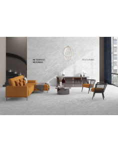 Carrelage COSTE BIANCO 60x120 Mat – La Beauté du Marbre Gris pour un Design Chic et Intemporel