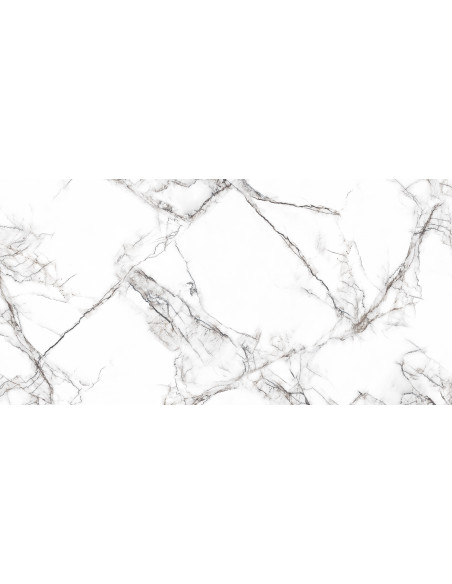 Carrelage CRACEL WHITE 60x120 Mat – L’Authenticité du Marbre Craquelé pour un Style Sophistiqué