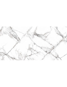 Carrelage CRACEL WHITE 60x120 Mat – L’Authenticité du Marbre Craquelé pour un Style Sophistiqué