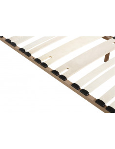 4 SOMMIER TAUPE A LATTE + PIEDS OFFERTS 