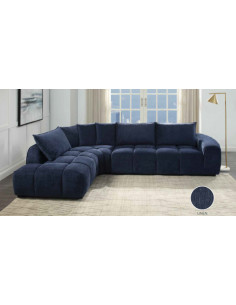 Canapé d’angle Merveille en tissu texturé – Élégance et confort au quotidien