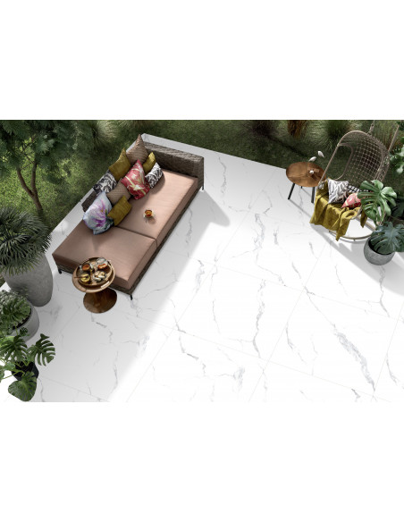 Carrelage 80x80cm Modèle Carara Majestic Mat