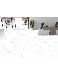 Carrelage 80x80cm Modèle Carara Majestic Mat