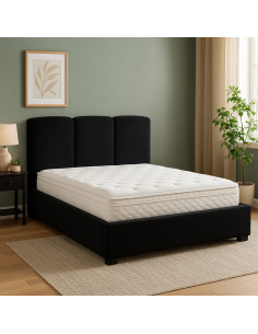 Lit Coffre de Rangement Delphine en Velours – Élégance Douce et Fon...