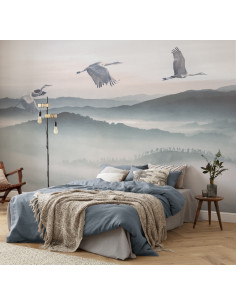 Photo murale intissé impression numérique \'Mystic Cranes\'