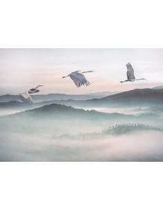 Photo murale intissé impression numérique \'Mystic Cranes\'