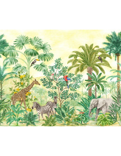 Photo murale intissé impression numérique 'Jungle Adventure' 