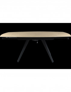 Table à manger extensible FLAVIEN – Élégance Céramique et Verre Trempé