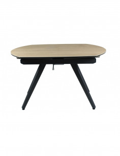 Table à manger extensible FLAVIEN – Élégance Céramique et Verre Trempé