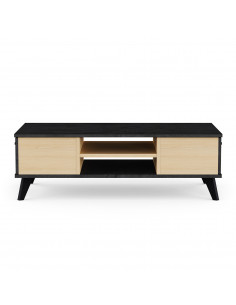 Table Basse Kent – Design Chêne & Noir – Style Moderne – Fabrication Française