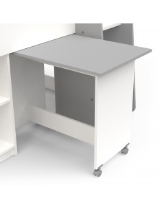 Lit combiné avec bureau HAMPTON – Gain de place et style garanti