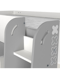 Lit combiné avec bureau HAMPTON – Gain de place et style garanti