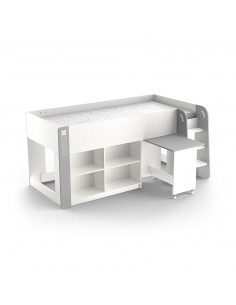 Lit combiné avec bureau HAMPTON – Gain de place et style garanti