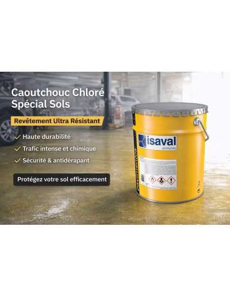 Peinture Sol Caoutchouc Chloré Satinée Teinte offerte