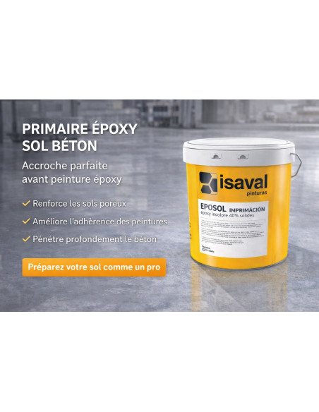 Primaire Époxy impression incolore 40% solides - 4 Litres