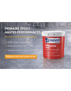 Primaire époxy impression incolore 16 KG 100% solides  Époxy impres...